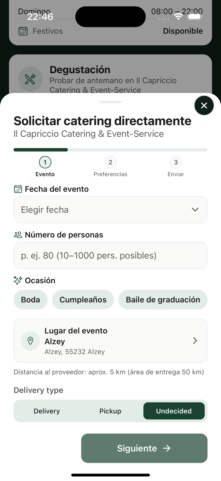 App Caterino