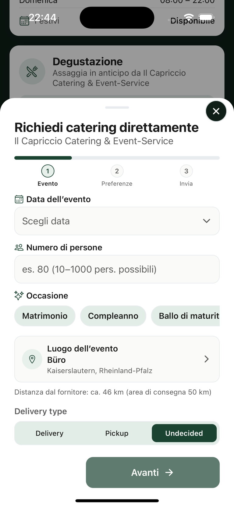 App Caterino